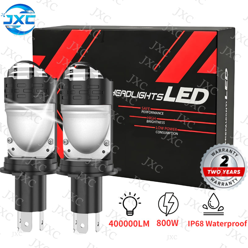 T08/T08S-Đèn Pha LED  H4  Công Xuất 35w ánh sáng 3 màu vàng, vàng nắng, trắng thay đổi màu qua từng lần bật, tắt.  Lắp Ô tô, Xe M