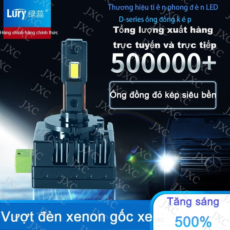 D-2PCS Car HID To LED Headlight Bulb  For Car LED Headlight Bulbs Plug And Play Canbus Error Free 6500K White D1 D2 D2 D3 D4 D4 D5 D8