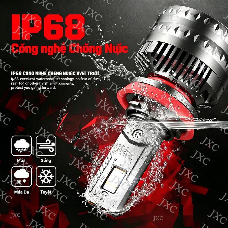 M8PRO H4/H7 Quyền lực 60W, điện áp 12-24V Đèn pha LED, lắp đặt không phá hủy, tuổi thọ siêu dài 5000h+, chịu lạnh và chịu nhiệt