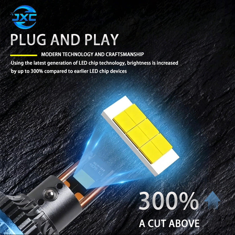YH76 Ống Kính Laser H4 Bên Ngoài 85W/105W Ánh Sáng 80W, Chùm Cao 100W, 12-24VTuổi Thọ Siêu Dài, Cài Đặt Không Phá Hủy