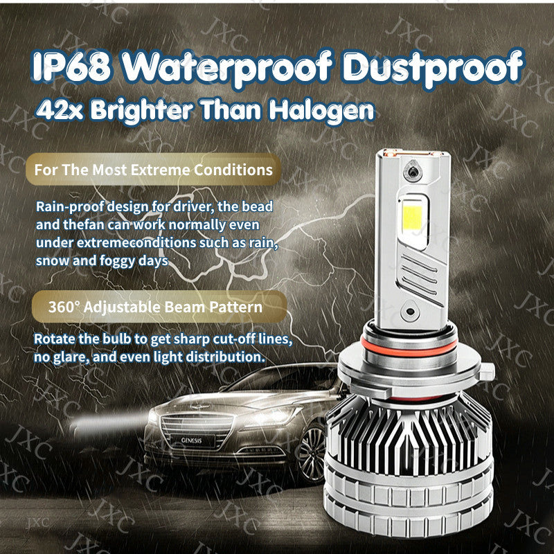 H4 LED Headlight for Car H4 led Bulb180W 18000LM 2Pcs Long Lifespan White Easy Instal