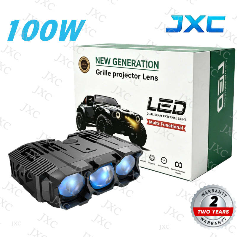 Đèn LED Trợ Sáng Bi Gầm Dạng Dời 3 Đèn pha 12V 24V 6000K 3000K Lưới tản nhiệt cản trước Đèn làm việc phụ trợ cho xe máy