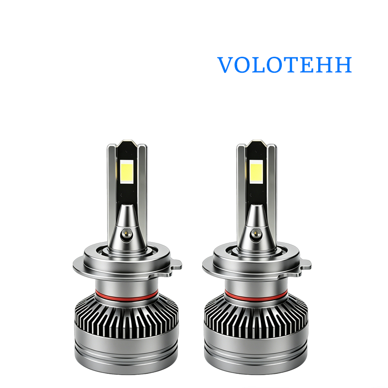 HI H7 H4 Đèn LED công suất cao 6000LM 6000K Rõ ràng na Đèn pha Cài đặt dễ dàng mà không cần công cụ, ánh sáng mạnh tập trung chiếu xạ siêu rõ ràng, phạm vi siêu xa hơn 200 mét, công nghệ dẫn nhiệt