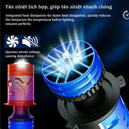 YH76 Ống Kính Laser H4 Bên Ngoài 85W/105W Ánh Sáng 80W, Chùm Cao 100W, 12-24VTuổi Thọ Siêu Dài, Cài Đặt Không Phá Hủy