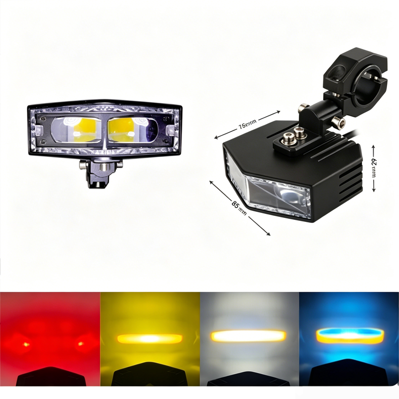 V100 Series Đèn Lưới LED Kiểu Thiên Dĩ Cho Ô Tô – Đèn Flash Vàng & Trắng + RGB Trên Dưới, Công Suất 60W, 6000LM, 3500-6000K, Điện Áp 12-48V