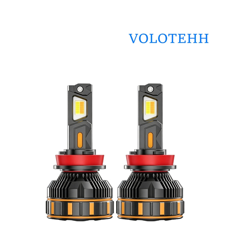 R14 Series Đèn LED Pha Ô Tô 3 Màu Điều Khiển Qua Bluetooth APP – 10000LM, 75W, 3000K/4300K/6000K, Điện Áp 12V