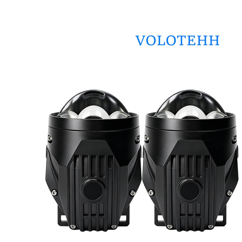 WD-01C/02C- Series + Đèn LED Mặt Ca-lăng Ô Tô + Đèn Trung Võng 3 Inch + Đơn Màu / 3 Màu 6000LM