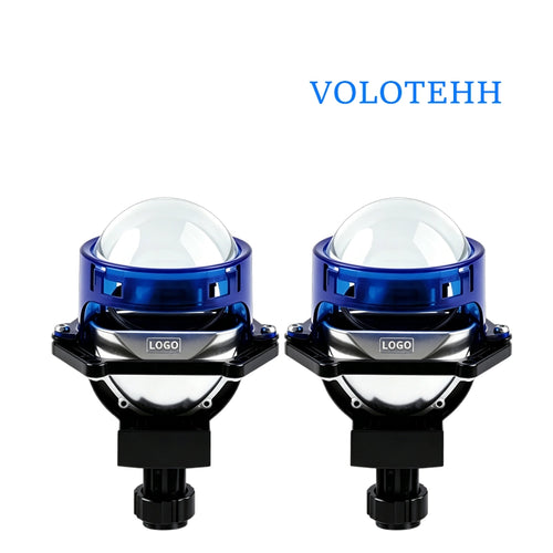 CZJC-BE02  Series + Đèn LED Ô Tô + Lens 3 Inch Double Cup Dual Beam Khung Xanh, Cos/Pha 45W/55W, 5800K, 6000LM, 9-16V, Bảo Hành 18 Tháng
