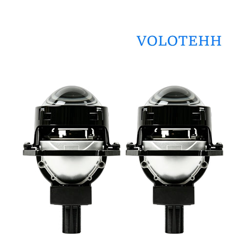 CZJC-BK01-B Series + Đèn LED Ô Tô + Lens 3 Inch Double Cup Dual Beam Khung Đen, Cos/Pha 45W/55W, 5800K, 6000LM, 9-16V, Bảo Hành 18 Tháng