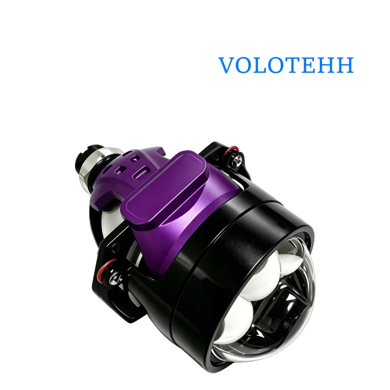G4-TH Series + Đèn LED Ô Tô + Lens 2.5 Inch Triple Projector, 13570 6 Chip & 35050 1 Chip, 45W/53W, 5800K, Điện Áp 9-16V
