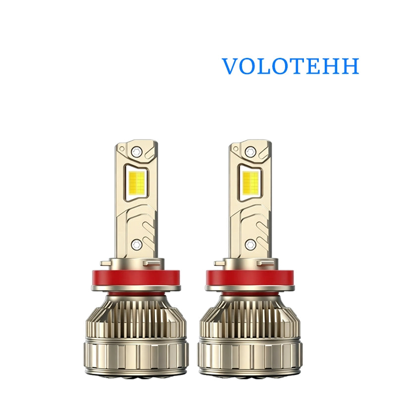 S8 Series Đèn LED Pha Ô Tô 3 Màu Điều Khiển Qua Bluetooth APP – 7500LM, 55W, 3000K/4300K/6000K, Điện Áp 12V
