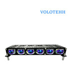 JP-V92 Series Đèn Lưới LED 6 Bóng Cho Ô Tô – Đèn Flash Vàng & Trắng + RGB Trên Dưới, Công Suất 140W, 6000LM, 3500-6000K, Điện Áp 12-48V