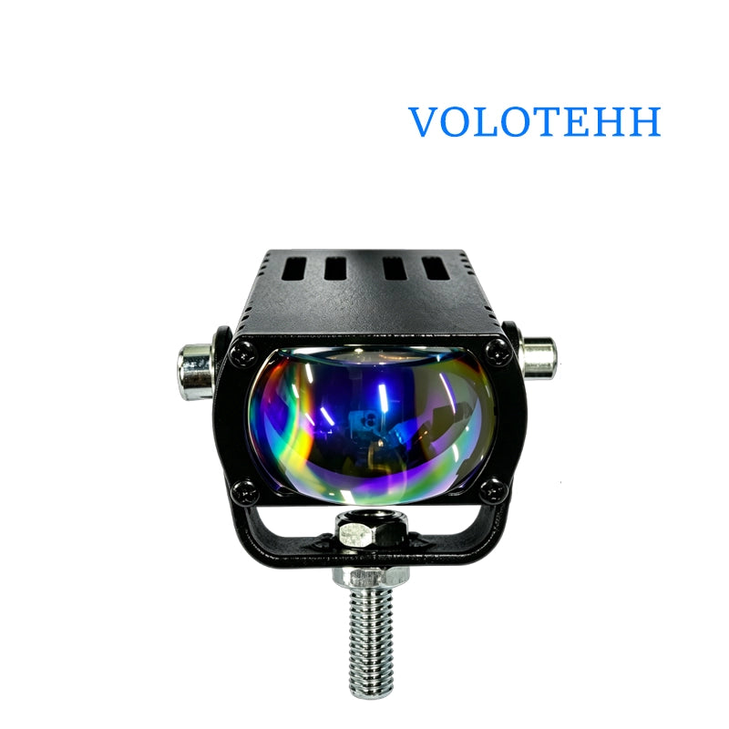 V82 Series Đèn Lưới LED 1 Bóng Cho Ô Tô – Đèn Flash Vàng & Trắng + RGB Trên Dưới, Công Suất 60W, 6000LM, 3500-6000K, Điện Áp 12-48V