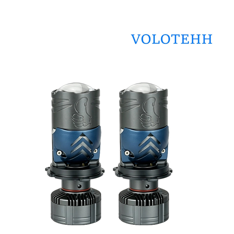Dòng M10 Đèn LED thấu kính nhỏ ô tô chân H4 chip 3570 điện áp 9-36V công suất khởi động 85W ổn định 65W 5200LM nhiệt màu 6500K-7000K tuổi thọ 4390 giờ bảo hành 18 tháng