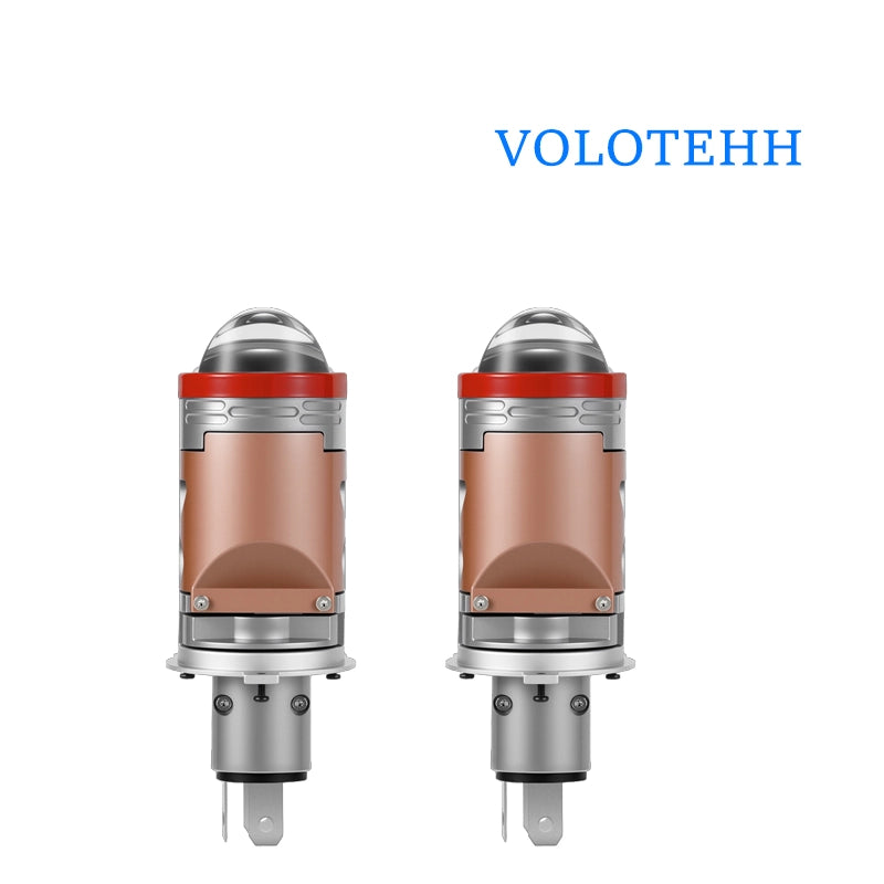 Dòng M9C 3 màu | Kiểu cắm trực tiếp van điện từ Đèn LED thấu kính nhỏ ô tô chân H4 chip Sanan 4575-6×75 điện áp rộng 10-80V gần 45W xa 60W công suất ổn định 35W bảo hành 18 tháng