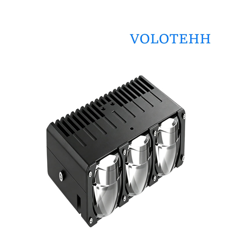 D300 Đèn LED Lưới Xe Hơi 3 Mắt – Đèn Chiếu Sáng Mặt Ca-lăng 60W/70W, 6000K, Công Suất Cao
