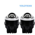 WD-09C/10C Series + Đèn LED Trung Võng Ô Tô + Đèn Sương Mù Bi Cầu 3 Inch Chiếu Thẳng 1 Cầu + Đơn Màu / 3 Màu, H65W/L50W, 8200LM, 9-16V, Bảo Hành 18 Tháng