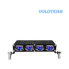 V81 Series Đèn Lưới LED 4 Bóng Cho Ô Tô – Đèn Flash Vàng & Trắng + RGB Trên Dưới, Công Suất 100W, 6000LM, 3500-6000K, Điện Áp 12-48V