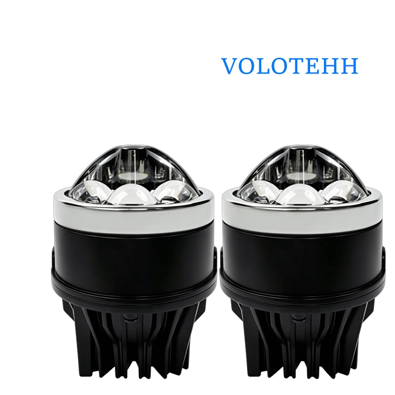 WD-05C/06C Series + Đèn LED Trung Võng Ô Tô + Đèn Sương Mù 3 Chiếu Thẳng Bi Cầu 3 Inch + Đơn Màu / 3 Màu, H65/L55, 3000K-5800K, 7800LM, 9-16V, Bảo Hành 18 Tháng