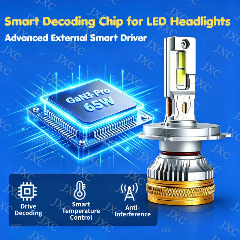 R18-2PCS Đèn pha ô tô LED Bóng Đèn Cos / Đèn Pha LED Xe hơi 60000lm H4/H7/H1 Siêu sáng Chuyên Ô Tô Xe Máy