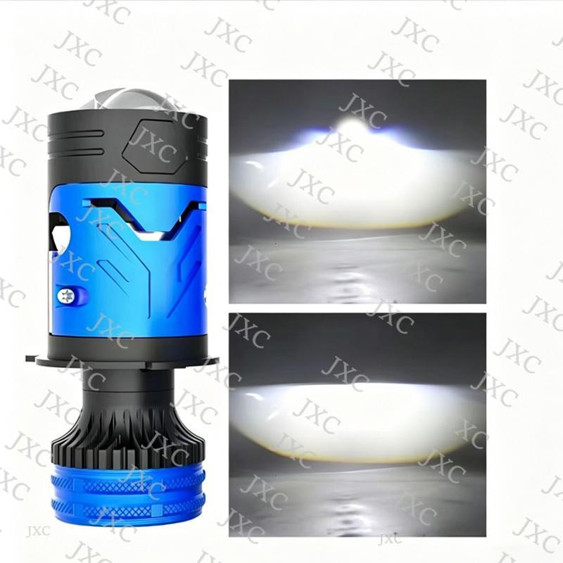 YH76 Ống Kính Laser H4 Bên Ngoài 85W/105W Ánh Sáng 80W, Chùm Cao 100W, 12-24VTuổi Thọ Siêu Dài, Cài Đặt Không Phá Hủy