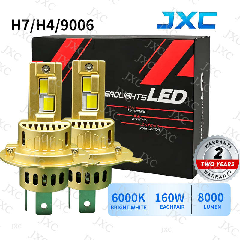 Đèn Pha Ô Tô LED Siêu Sáng  Cao Cấp Chống Nước  Phù Hợp H4 H7 Ô Tô Xe Máy (Toyota、Honda、Vinfast…)