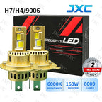 Đèn Pha Ô Tô LED Siêu Sáng  Cao Cấp Chống Nước  Phù Hợp H4 H7 Ô Tô Xe Máy (Toyota、Honda、Vinfast…)