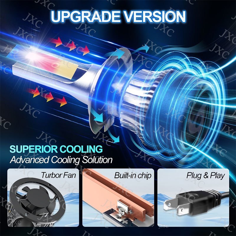 R10-2 ШТ. 【40W】Лампа Дальний свет / LED фара H4/H7 - Белый 6000K LED фара для автомобилей