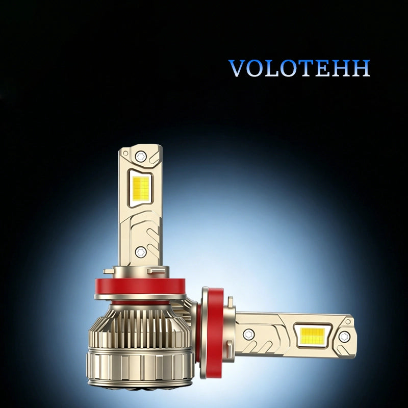 S8 Series Đèn LED Pha Ô Tô 3 Màu Điều Khiển Qua Bluetooth APP – 7500LM, 55W, 3000K/4300K/6000K, Điện Áp 12V