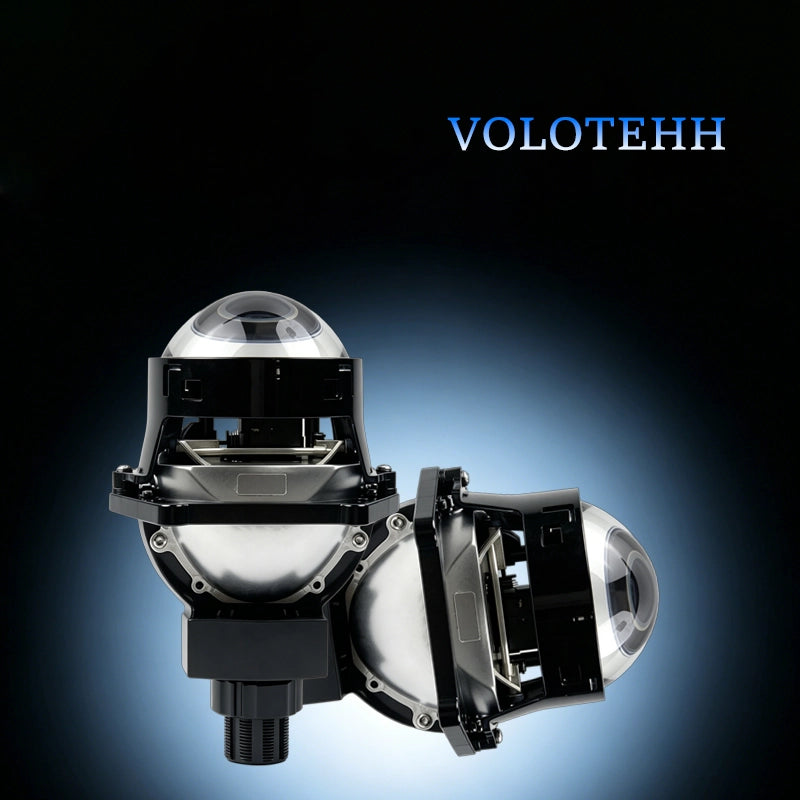 JC-33 Series + Đèn LED Ô Tô + Lens 2.5 Inch Double Cup Dual Beam, Cos/Pha 65W/55W, 5800K, 6000LM, 9-16V, Bảo Hành 18 Tháng