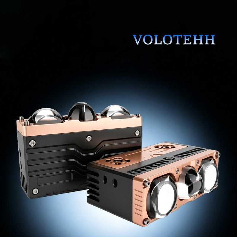 TS9 Series Premium Three-Eye LED Grille Spot Light Car Front Grille Driving Lamp 100W High Power 9-16V