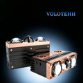 TS9 Series Premium Three-Eye LED Grille Spot Light Car Front Grille Driving Lamp 100W High Power 9-16V