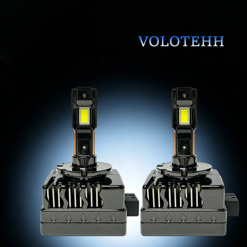 D-2PCS Car HID To LED Headlight Bulb  For Car LED Headlight Bulbs Plug And Play Canbus Error Free 6500K White D1 D2 D2 D3 D4 D4 D5 D8