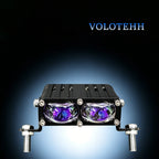-V79 Series Đèn Lưới LED 2 Bóng Cho Ô Tô – Đèn Flash Vàng & Trắng + RGB Trên Dưới, Công Suất 60W, 6000LM, 3500-6000K, Điện Áp 12-48V