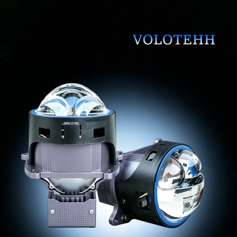 H1-5 Series 3.0 Inch Dual Direct Round Bi-LED Projector Lens Dual Beam Headlight Lens OSRAM LEDs 4300K/6500K