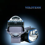 H1-4 Series 3.0 Inch Triple Direct Bi-LED Projector Lens Square Dual Beam Headlight Lens OSRAM LEDs 4300K/6500K
