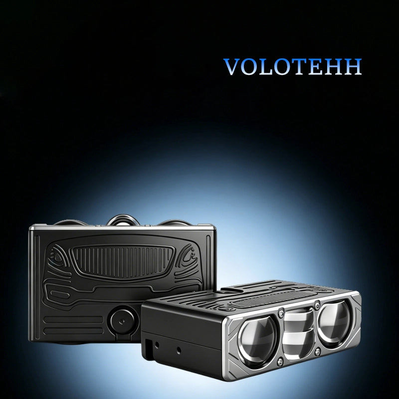 TS15 Series Four-Eye LED Grille Spot Light Car Front Grille Driving Lamp 98W High Power Single Color 9-16V