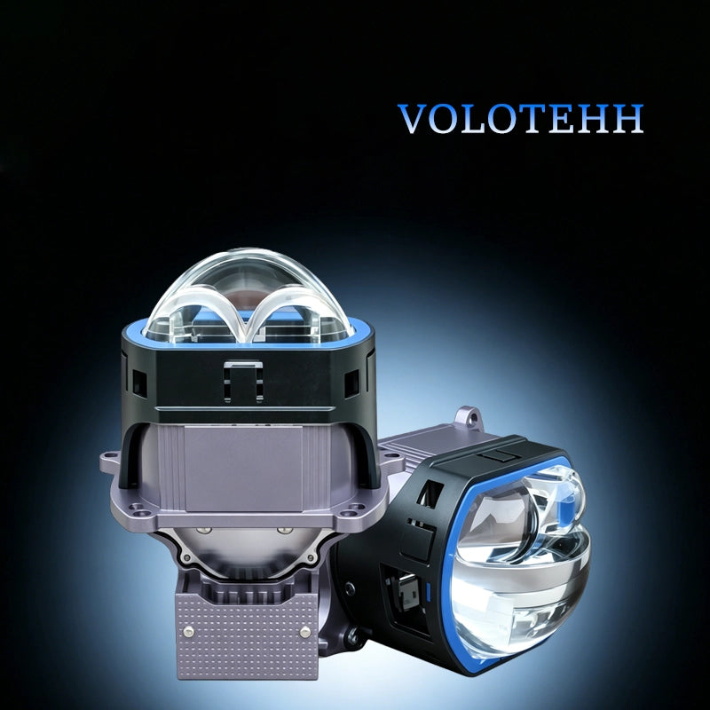 H1-2 Series 3.0 Inch Dual Direct Square Bi-LED Projector Lens Dual Beam Headlight Lens OSRAM LEDs 4300K/6500K