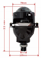 JC-01 Series + Đèn LED Ô Tô + Lens 3 Inch Double Cup Không Chiếu Thẳng, Cos/Pha 50W/60W, 5800K, 6000LM, 12V, Bảo Hành 18 Tháng